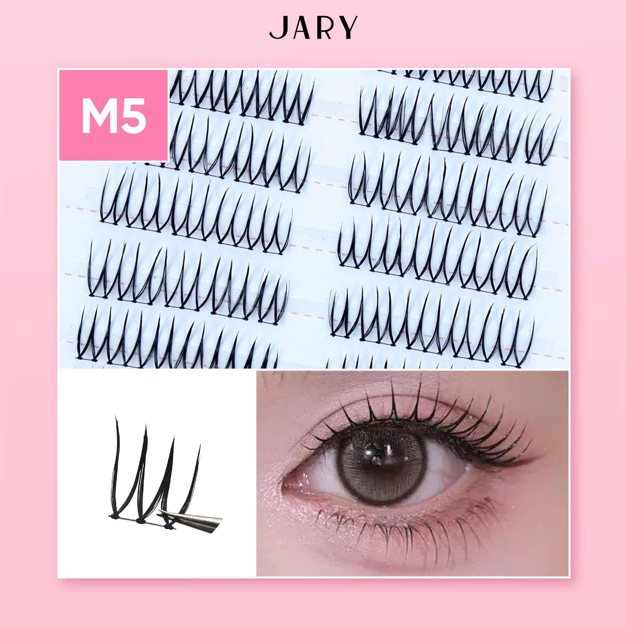 LÔNG MI CỤM KHÔNG KEO 10 HÀNG JARY MASTER CLUSTER LASHES - M5