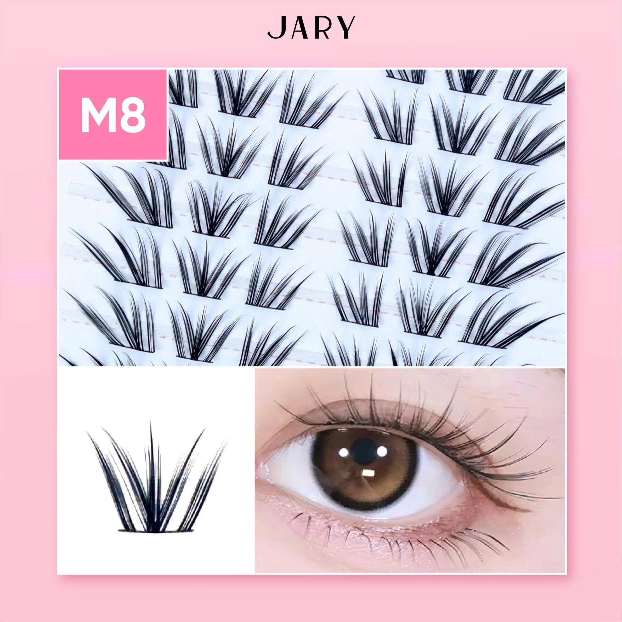 LÔNG MI CỤM KHÔNG KEO 10 HÀNG JARY MASTER CLUSTER LASHES - M8