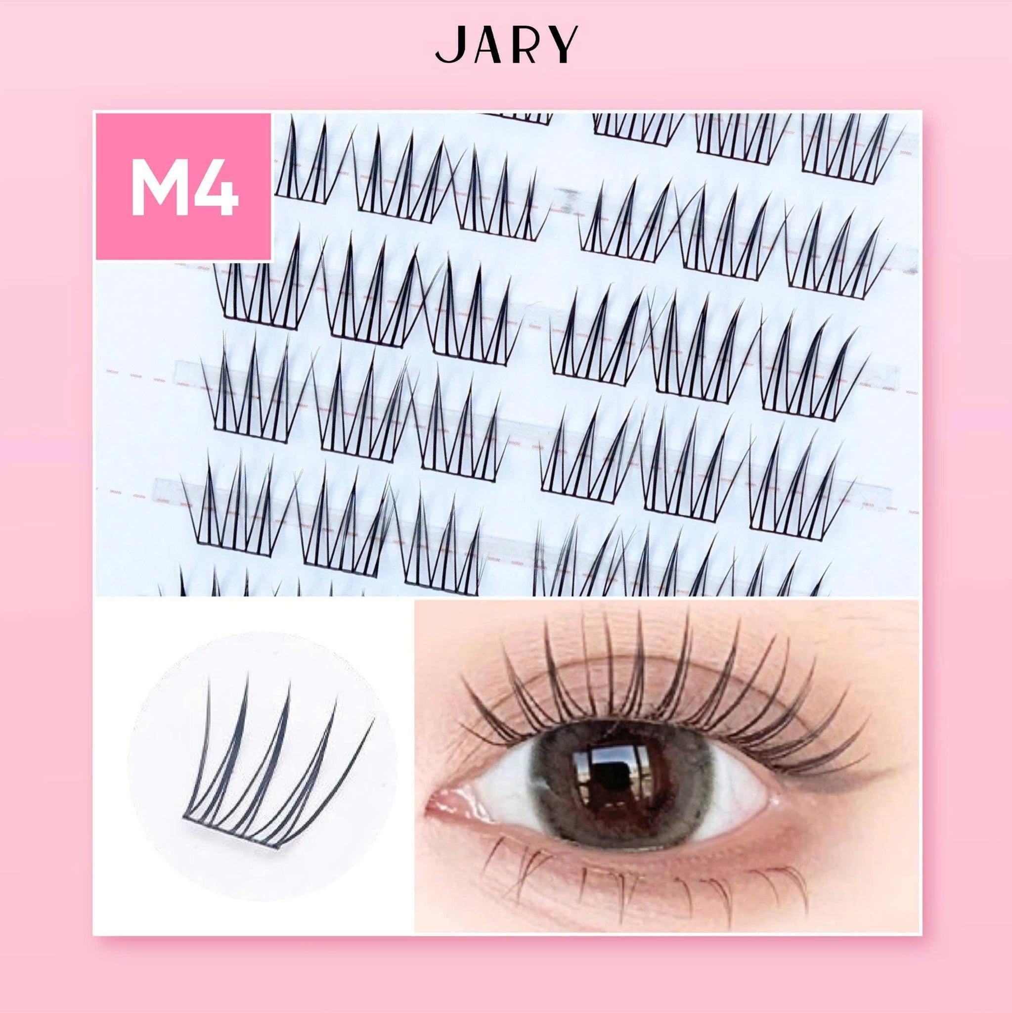 LÔNG MI CỤM KHÔNG KEO 10 HÀNG JARY MASTER CLUSTER LASHES - M4