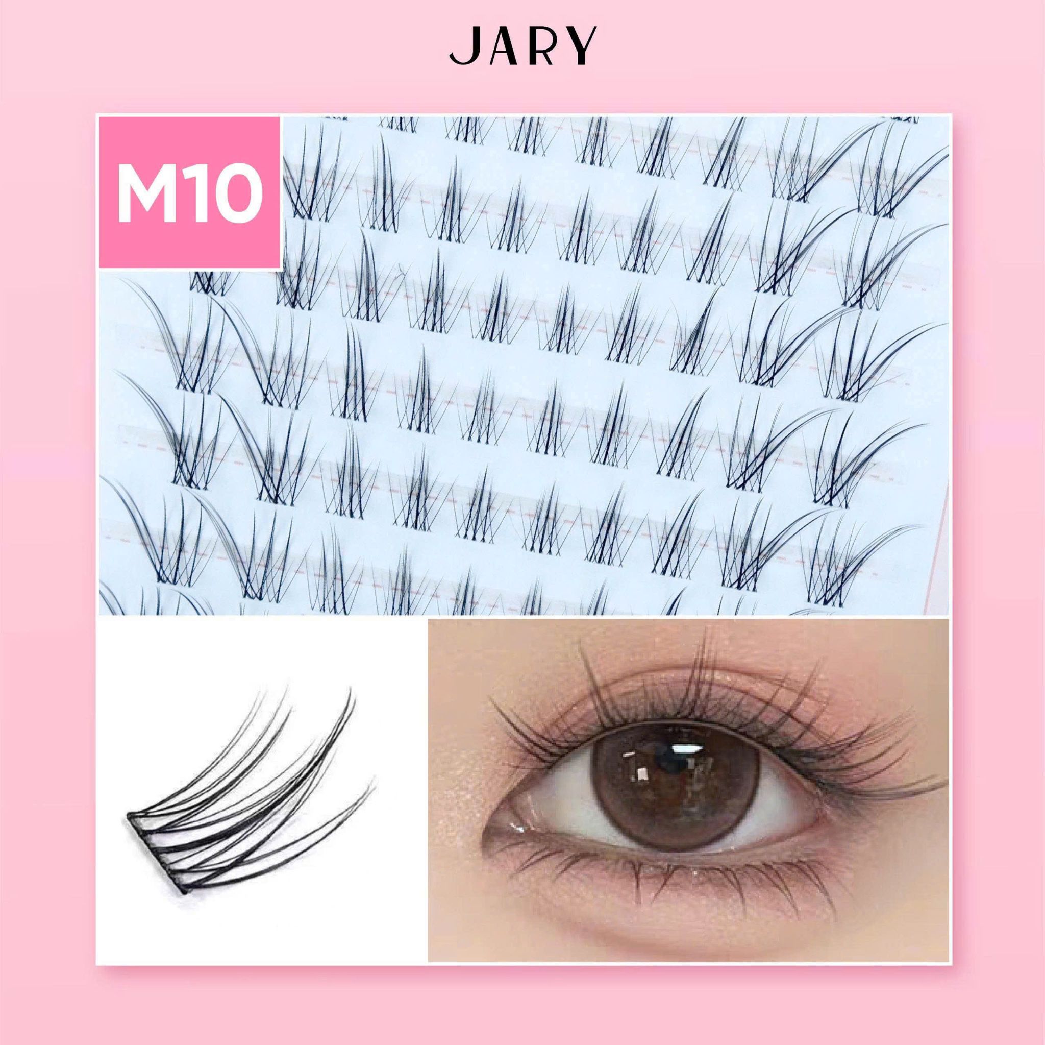 LÔNG MI CỤM KHÔNG KEO 10 HÀNG JARY MASTER CLUSTER LASHES - M10