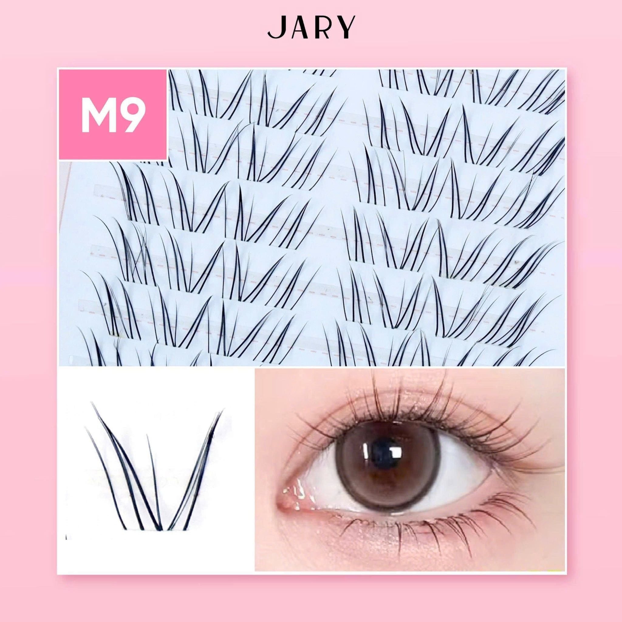 LÔNG MI CỤM KHÔNG KEO 10 HÀNG JARY MASTER CLUSTER LASHES - M9