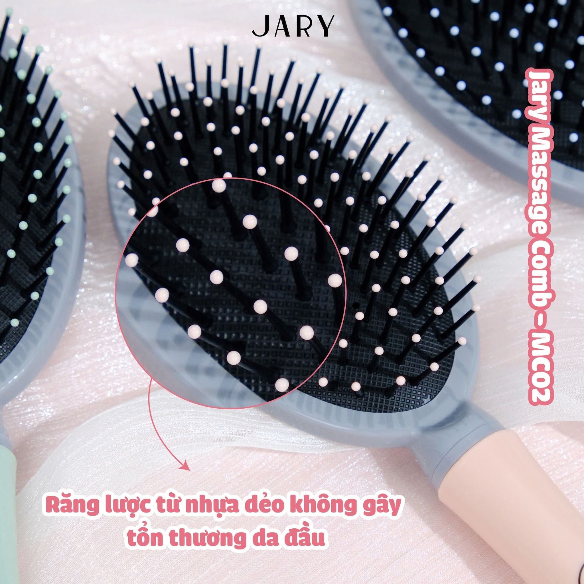 LƯỢC CHẢI TÓC MASSAGE JARY MASSAGE COMB - MC02
