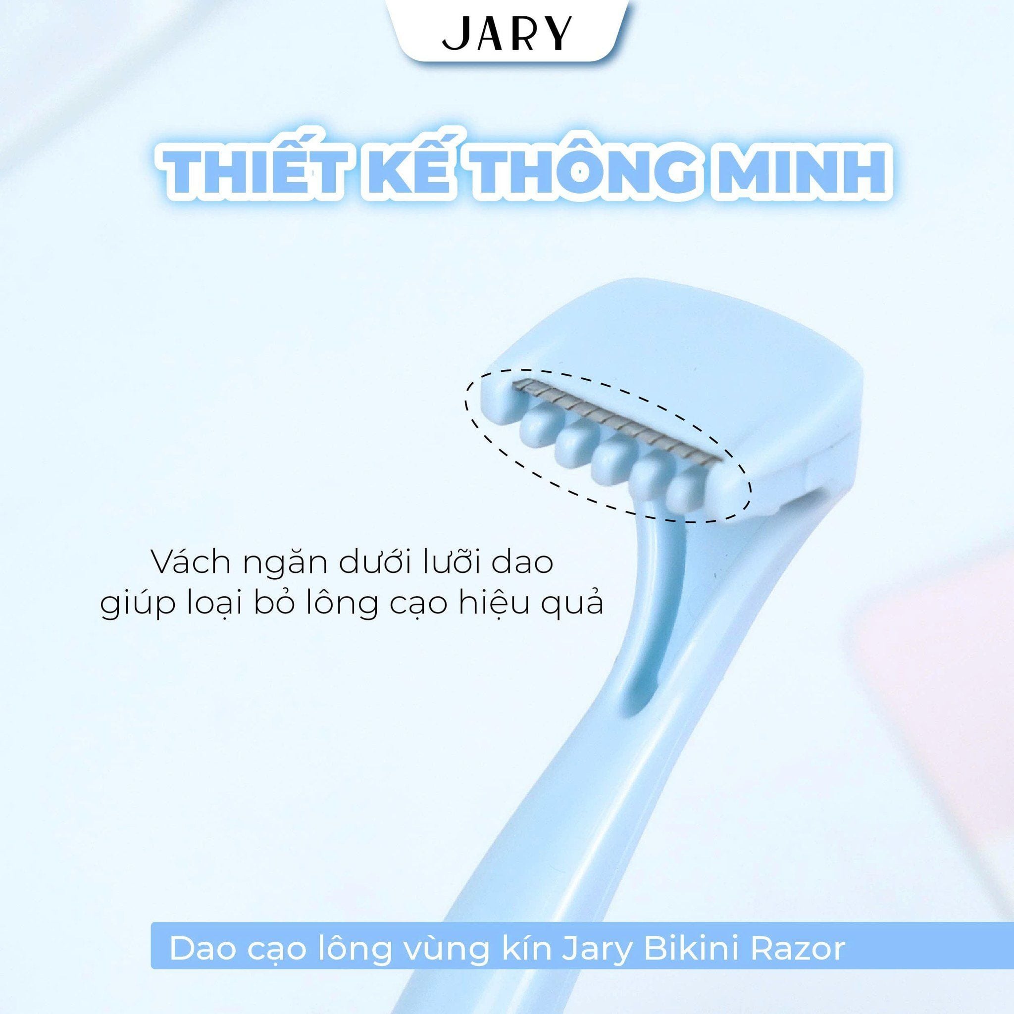 DAO CẠO LÔNG VÙNG KÍN JARY BIKINI RAZOR - SET 2 CÁI - MÀU HỒNG