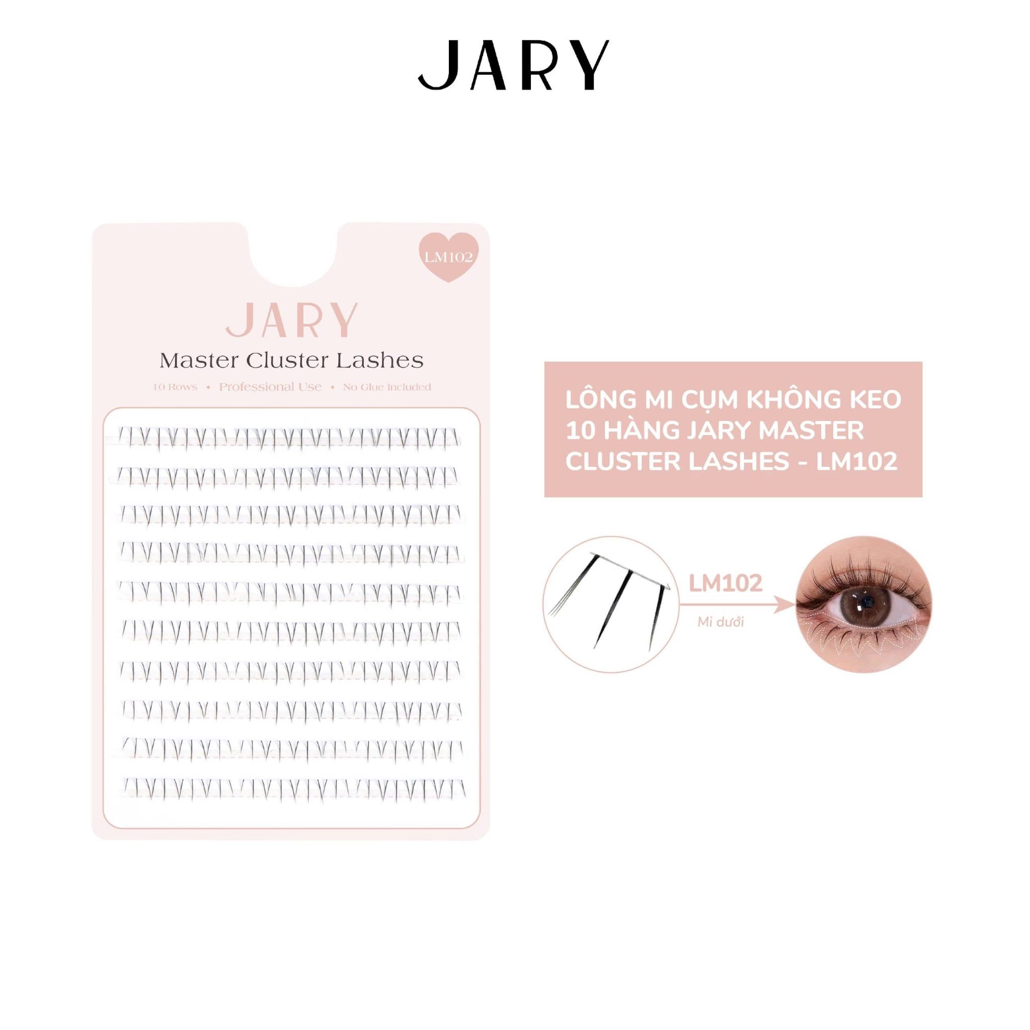 LÔNG MI CỤM KHÔNG KEO 10 HÀNG JARY MASTER CLUSTER LASHES - MI DƯỚI LM102