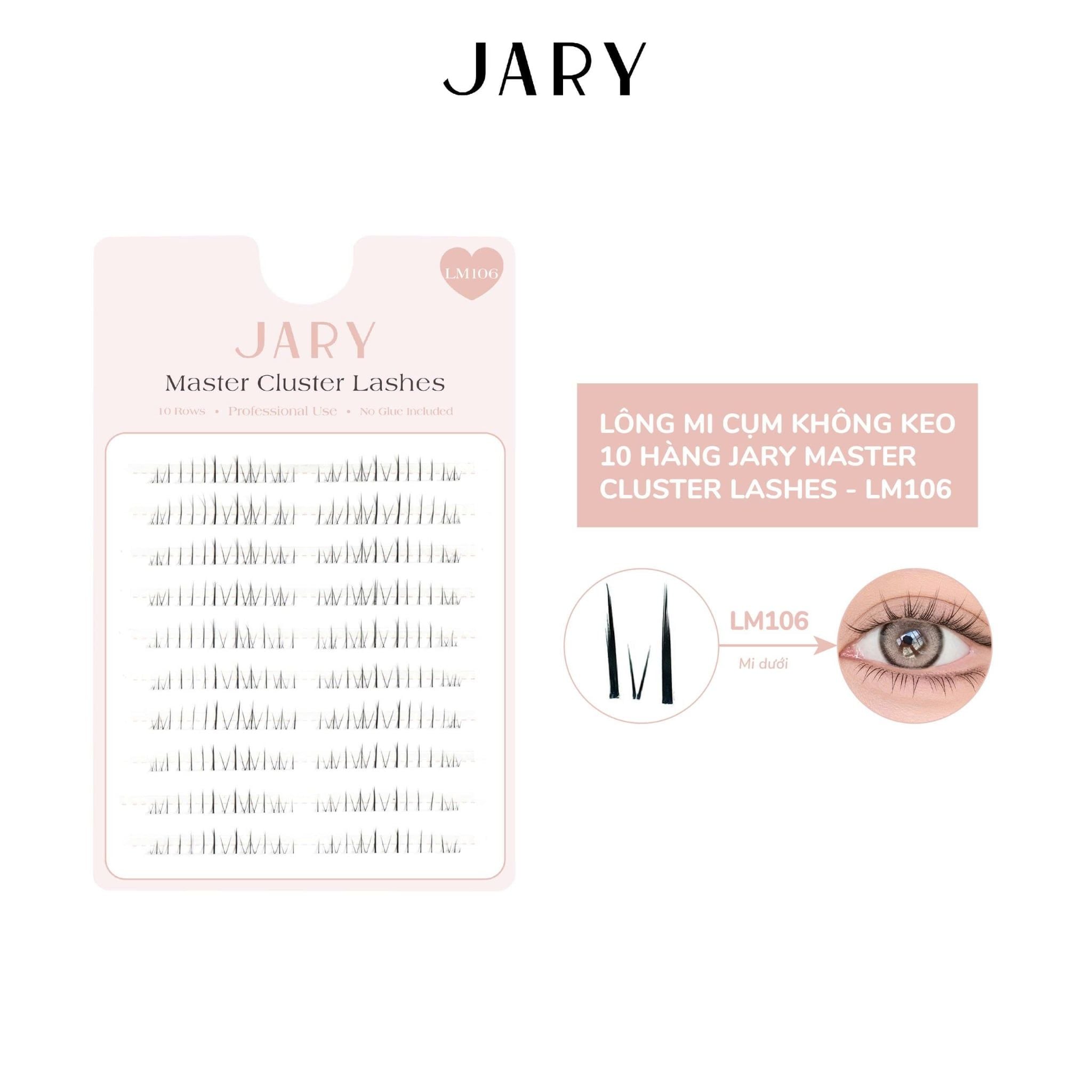 LÔNG MI CỤM KHÔNG KEO 10 HÀNG JARY MASTER CLUSTER LASHES - MI DƯỚI LM106