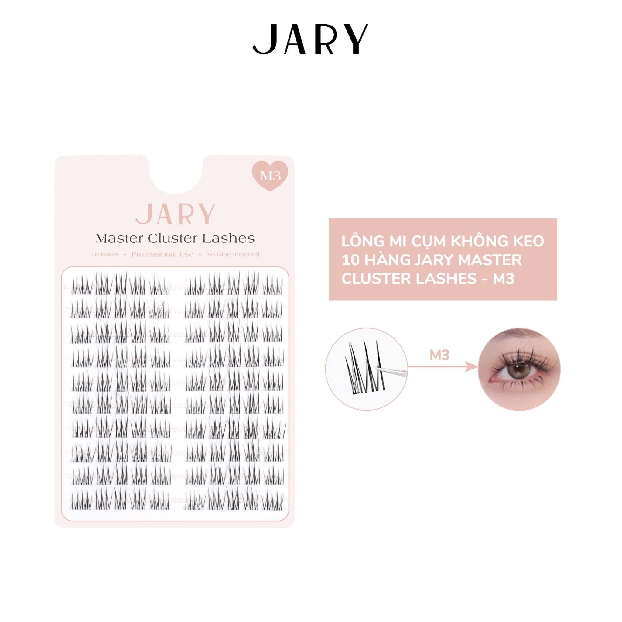 LÔNG MI CỤM KHÔNG KEO 10 HÀNG JARY MASTER CLUSTER LASHES - M3