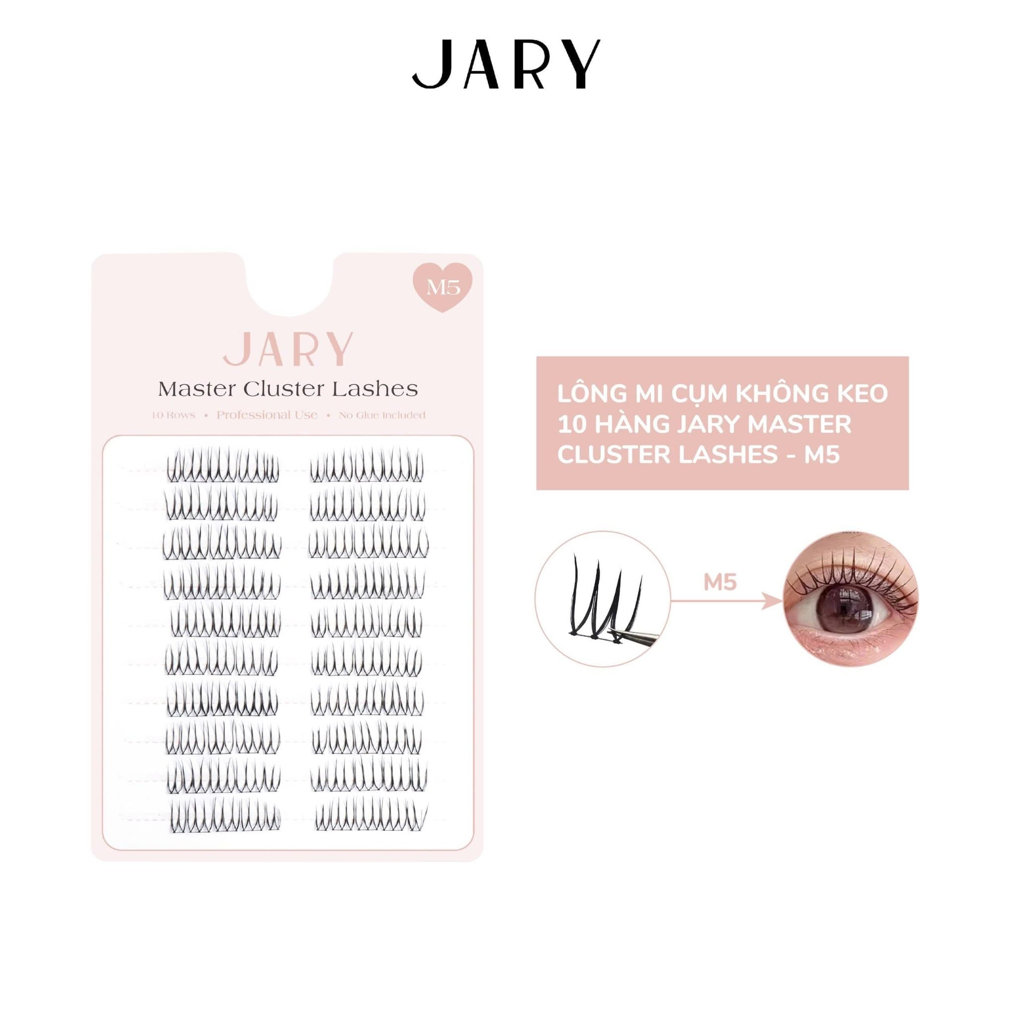 LÔNG MI CỤM KHÔNG KEO 10 HÀNG JARY MASTER CLUSTER LASHES - M5