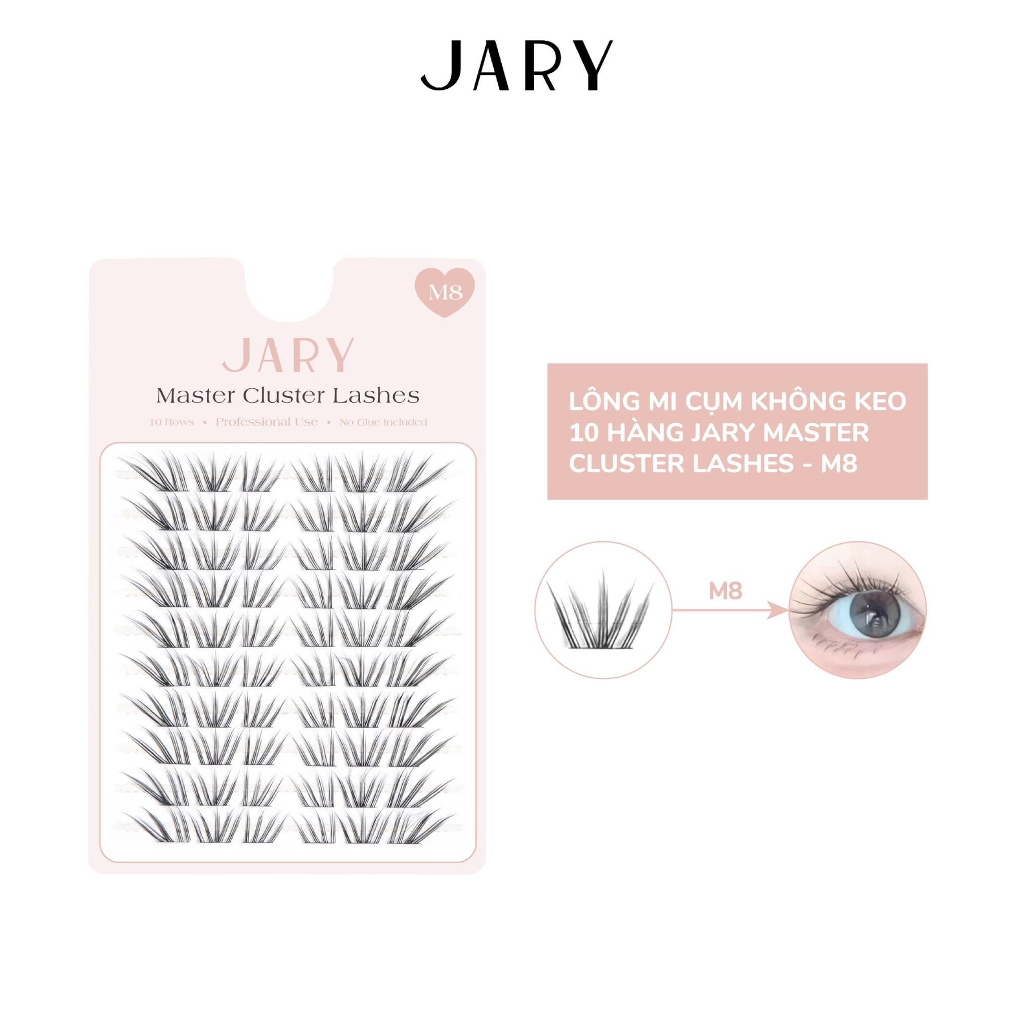 LÔNG MI CỤM KHÔNG KEO 10 HÀNG JARY MASTER CLUSTER LASHES - M8