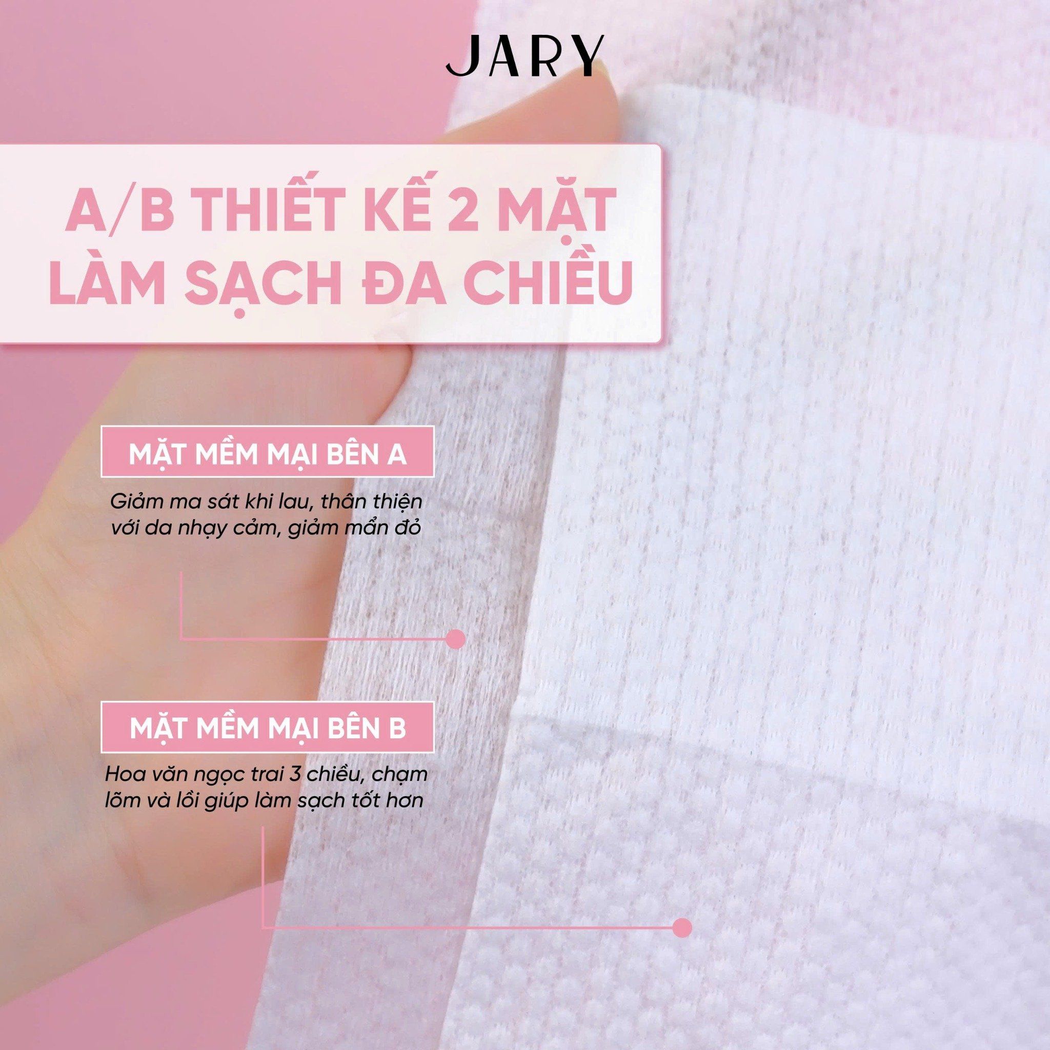 KHĂN MẶT DÙNG MỘT LẦN JARY DISPOSABLE FACE TOWEL - DẠNG RÚT