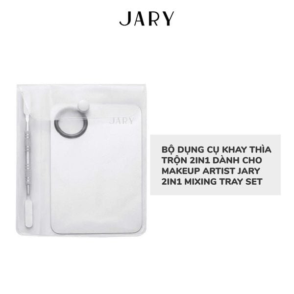 BỘ DỤNG CỤ KHAY THÌA TRỘN 2IN1 DÀNH CHO MAKEUP AIRTIST JARY 2IN1 MIXING TRAY