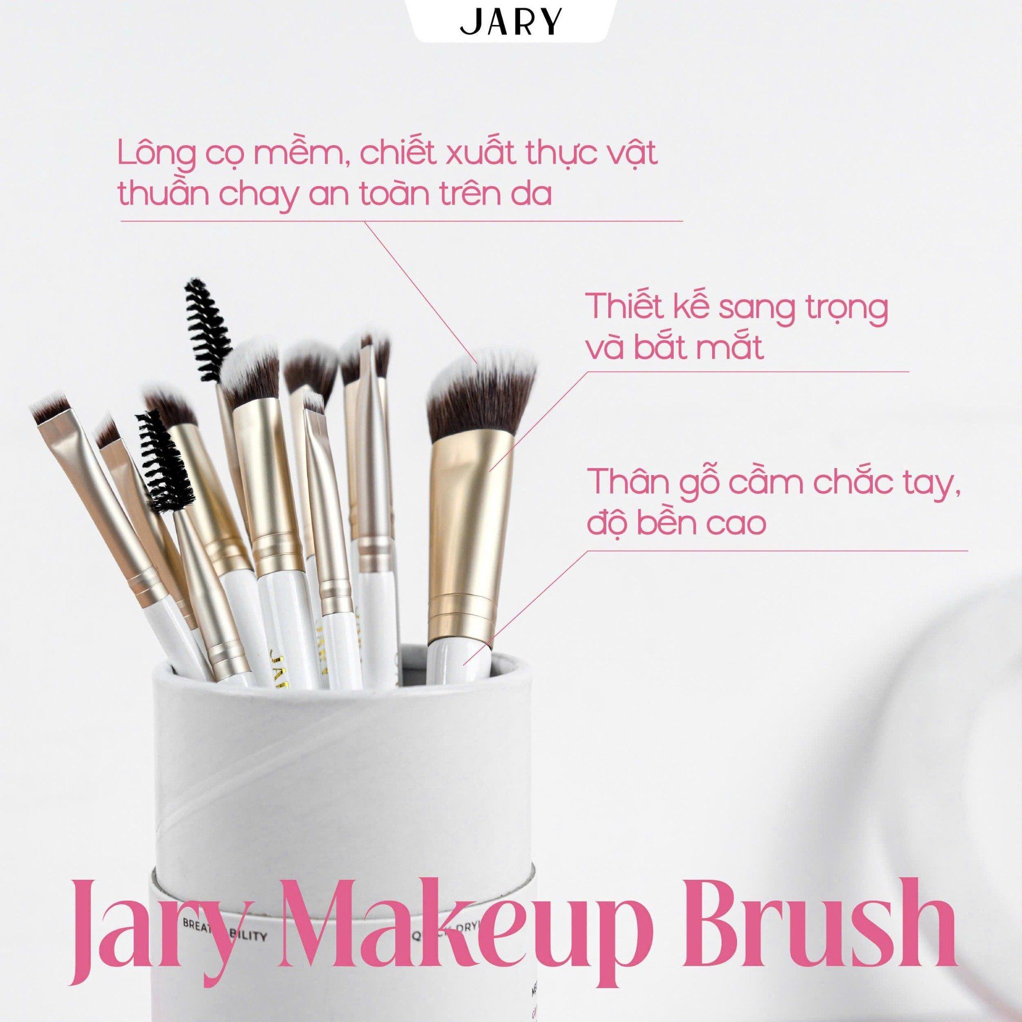 CỌ TÁN KEM NỀN VÁT XÉO JARY BEVELED FOUNDATION BRUSH - J16