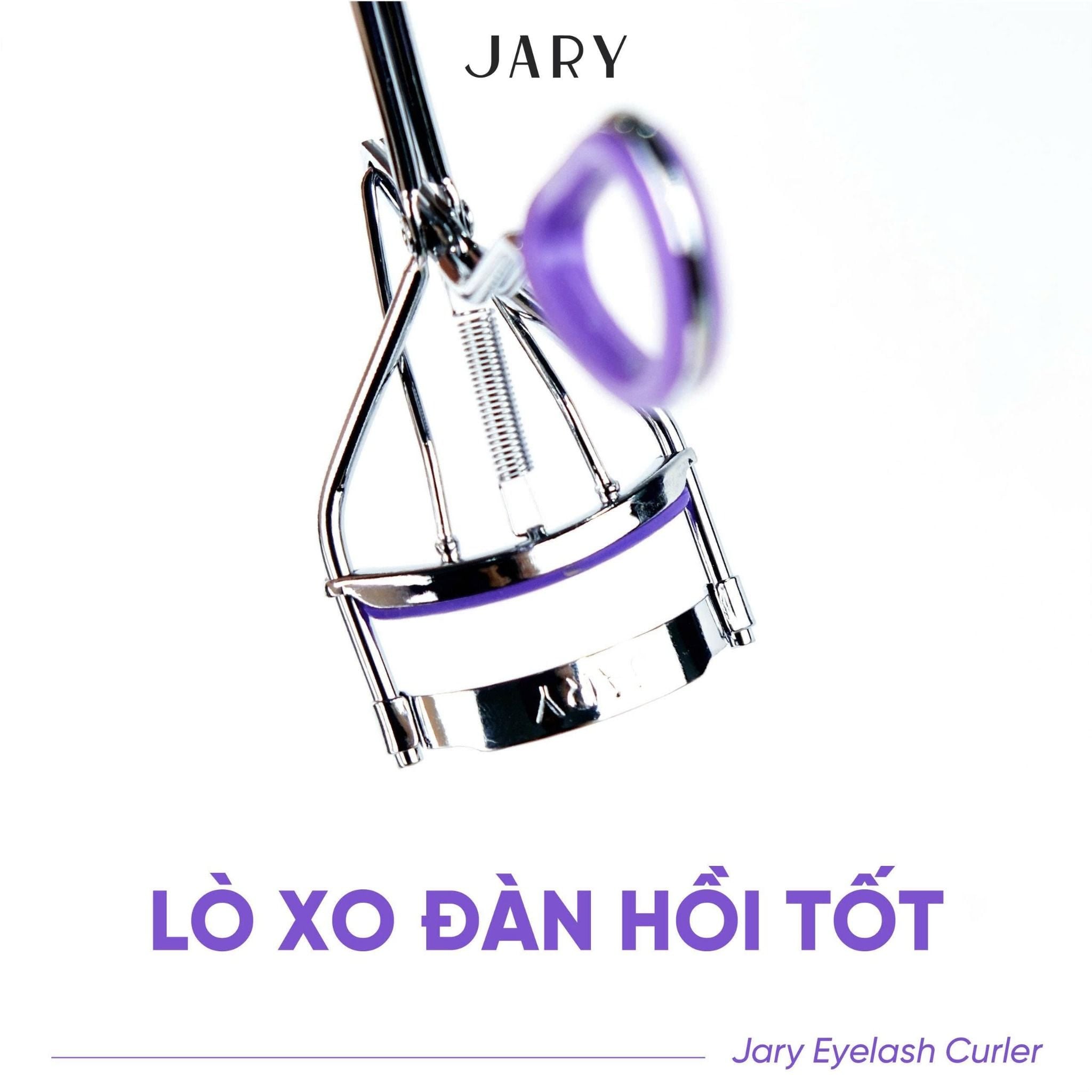 KẸP BẤM MI LÒ XO MÀU TÍM JARY EYELASH CURLER - FULLBOX - PURPLE