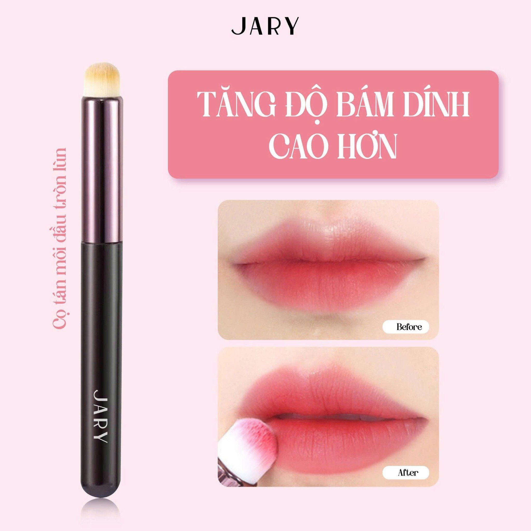 CỌ TÁN MÔI ĐẦU TRÒN LÙN JARY ROUND HEADRED LIP BRUSH - CÓ TÚI