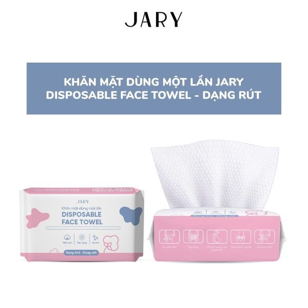 KHĂN MẶT DÙNG MỘT LẦN JARY DISPOSABLE FACE TOWEL - DẠNG RÚT