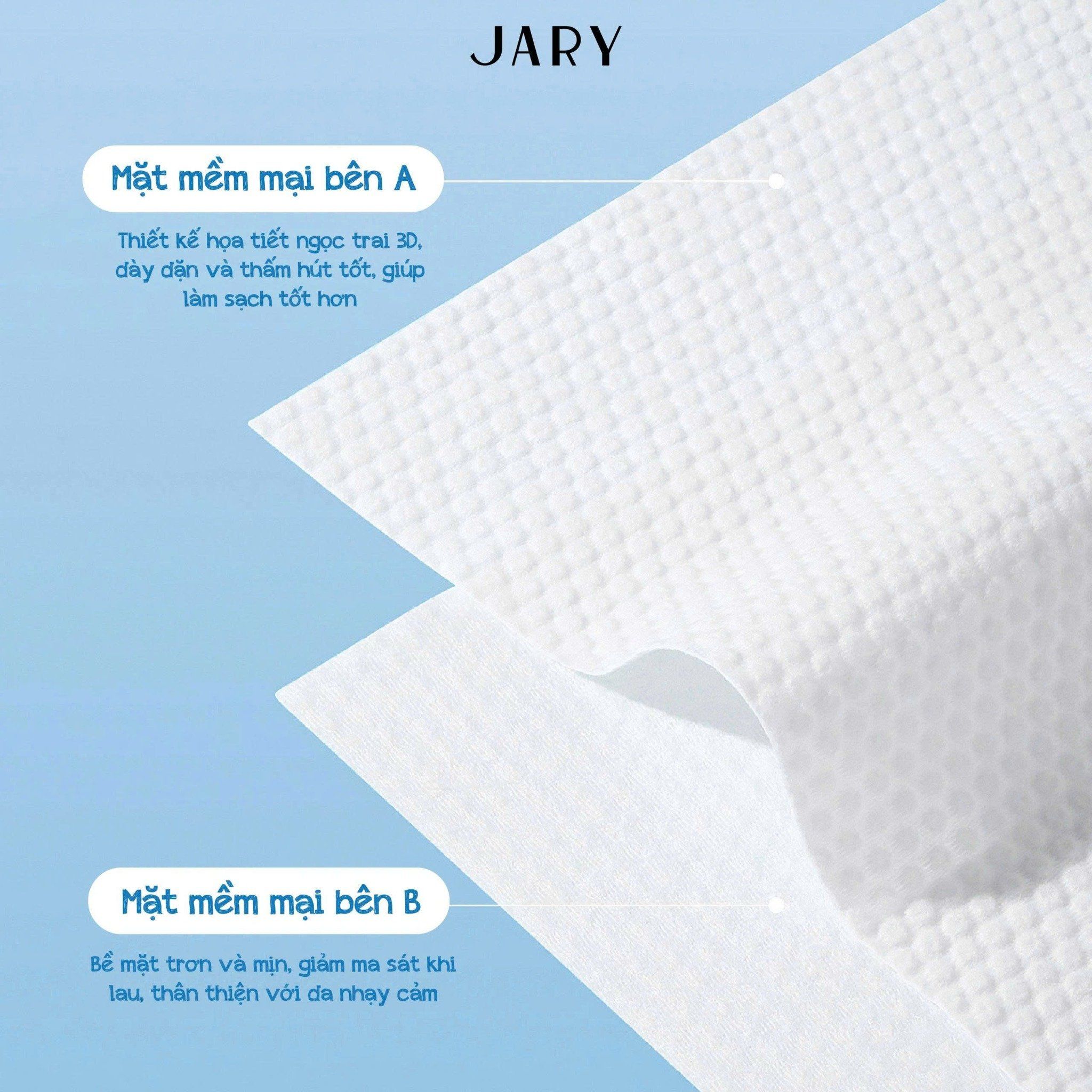 KHĂN MẶT DÙNG MỘT LẦN JARY DISPOSABLE FACE TOWEL - DẠNG RÚT