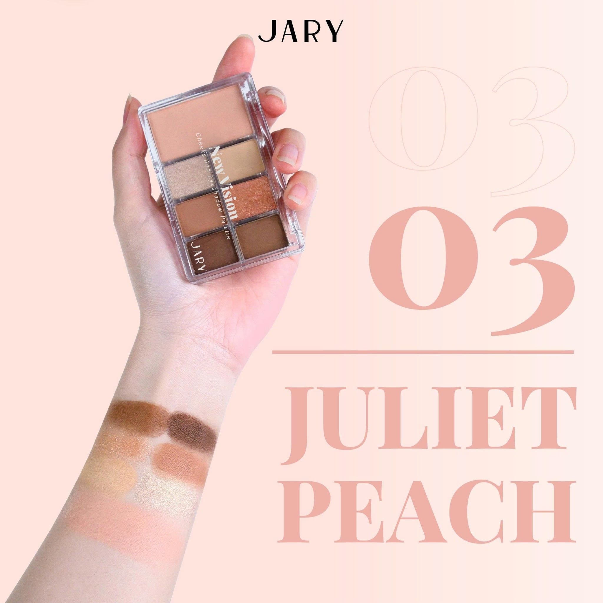 BẢNG PHẤN MÁ VÀ MẮT 7 Ô JARY NEW VISION CHEEKS EYESHADOW PALETTE