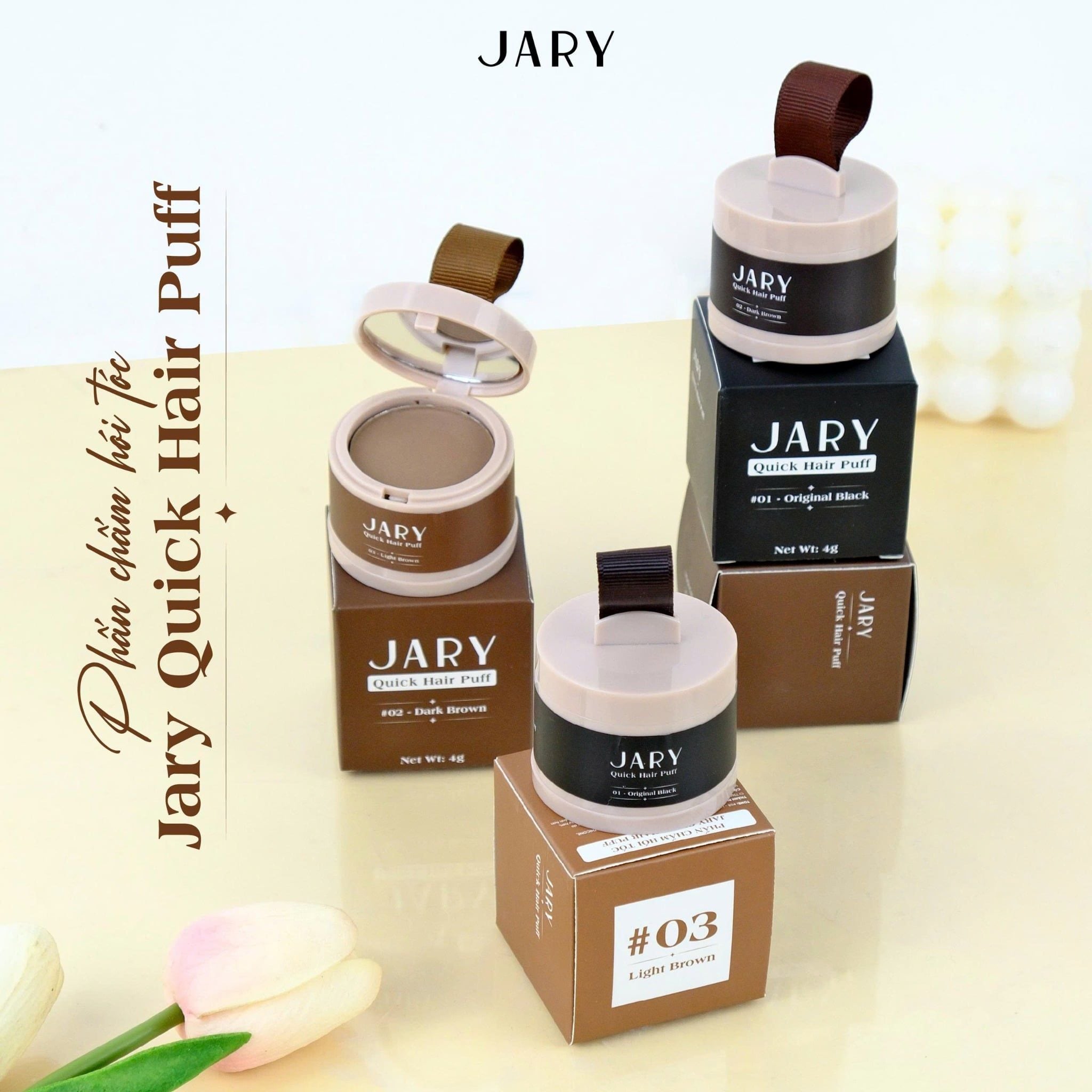 PHẤN CHẤM HÓI TÓC JARY QUICK HAIR PUFF