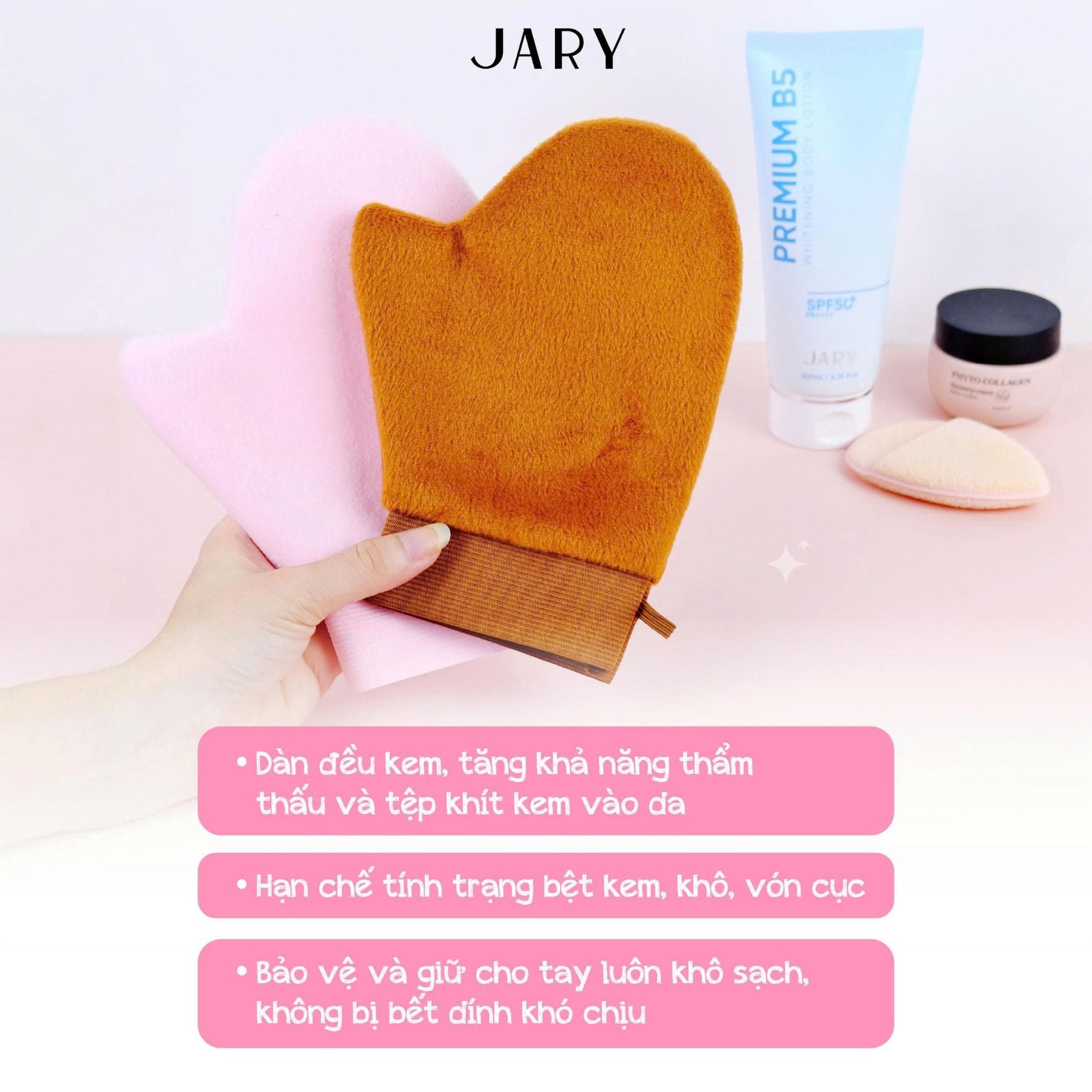 GĂNG TAY DÙNG ĐỂ THOA KEM BODY JARY BODY LOTION GLOVE