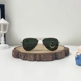  Mắt Kính Ray-Ban Aviator Small Green Classic G-15 Pilot Unisex Sunglasses 
