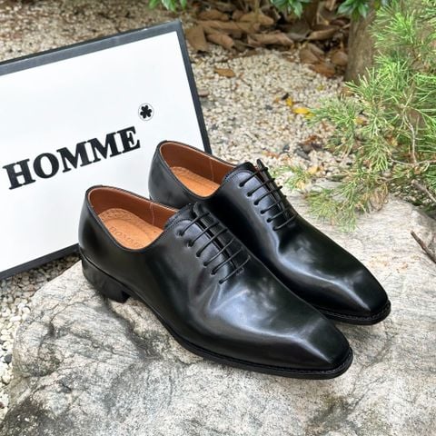  [HÀNG ORDER] Giày Da Homme Cordovan – Signature Plain-Toe Leather Oxford Sang Trọng 
