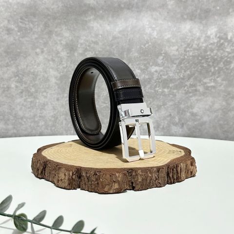  Thắt Lưng Montblanc Rectangular 35mm Reversible Belt in Leather 