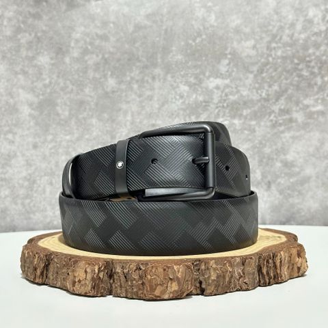  Thắt Lưng Nam Montblanc Squared 35mm Reversible Belt With Loop In Extreme Leather 