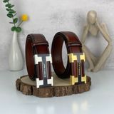  Thắt lưng Homme Palermo - Luxury Italian Genuine Leather Belt Dây Da Bò Nâu 
