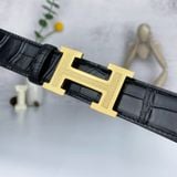  Thắt Lưng Homme Linorvo - Luxury Italian Genuine Leather Belt Dây Da Vân Cá Sấu 