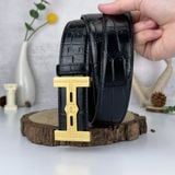  Thắt lưng Homme Monza - Luxury Italian Genuine Leather Belt Dây Da Vân Cá Sấu 
