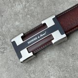  Thắt lưng Homme Palermo - Luxury Italian Genuine Leather Belt Dây Da Bò Nâu 