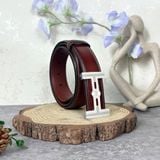  Thắt lưng Homme Monza - Luxury Italian Genuine Leather Belt Dây Da Bò Nâu 