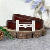  Thắt lưng Homme Monza - Luxury Italian Genuine Leather Belt Dây Da Bò Nâu 