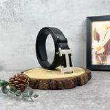  Thắt lưng Homme L'Aquila  - Luxury Italian Genuine Leather Belt Dây Da Vân Cá Sấu 