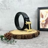  Thắt lưng Homme L'Aquila  - Luxury Italian Genuine Leather Belt Dây Da Vân Cá Sấu 