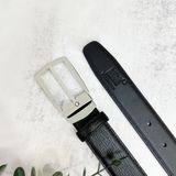  Thắt Lưng Montblanc Westside Trapeze Leather Belt - Black Cao Cấp 
