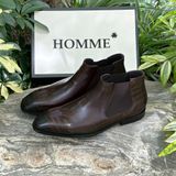  [HÀNG ORDER] Giày Boots Homme Caserta - The Polished Black/Brown Chelsea Boot Cao Cấp 