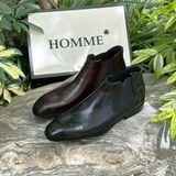  [HÀNG ORDER] Giày Boots Homme Caserta - The Polished Black/Brown Chelsea Boot Cao Cấp 