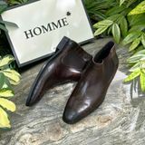  [HÀNG ORDER] Giày Boots Homme Caserta - The Polished Black/Brown Chelsea Boot Cao Cấp 