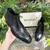  [HÀNG ORDER] Giày Boots Homme Caserta - The Polished Black/Brown Chelsea Boot Cao Cấp 