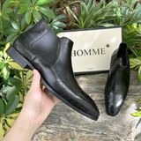  [HÀNG ORDER] Giày Boots Homme Caserta - The Polished Black/Brown Chelsea Boot Cao Cấp 