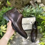  [HÀNG ORDER] Giày Boots Homme Caserta - The Polished Black/Brown Chelsea Boot Cao Cấp 