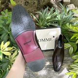  [HÀNG ORDER] Giày Boots Homme Caserta - The Polished Black/Brown Chelsea Boot Cao Cấp 