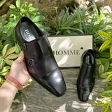 [HÀNG ORDER] Homme Cerignola - Double Buckle Monk Strap Shoes 