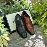  [HÀNG ORDER] Homme Cerignola - Double Buckle Monk Strap Shoes 