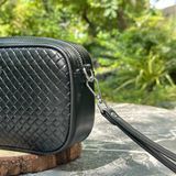  Túi Vân Tay Homme Trento – Italy Luxe Intrecciato Shoulder Bag with Fingerprint Lock 