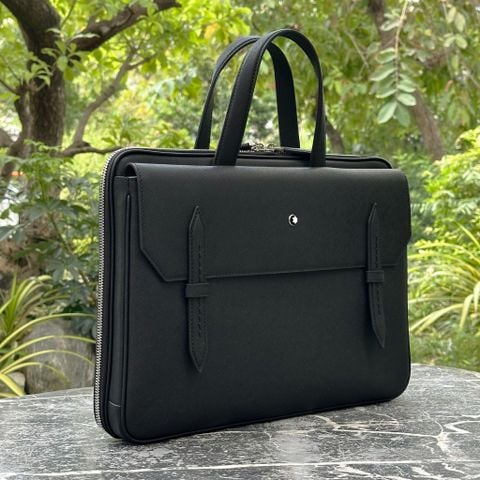  Cặp Xách Tay Montblanc Thin Briefcase in Sartorial Leather Sang Trọng 