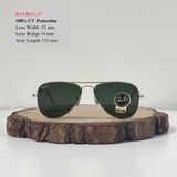  Mắt Kính Ray-Ban Aviator Small Green Classic G-15 Pilot Unisex Sunglasses 
