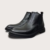  Homme Beatles - Classic Italian Leather Chelsea Boot Troy Dress Boots 