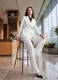 SUIT_Vest 4 nút & Quần Suông CHÉO LẠNH 