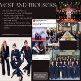  Combo TUYTSI_Vest 1 nút & Quần Suông & Sơ mi ý (Tùy chọn SP) 